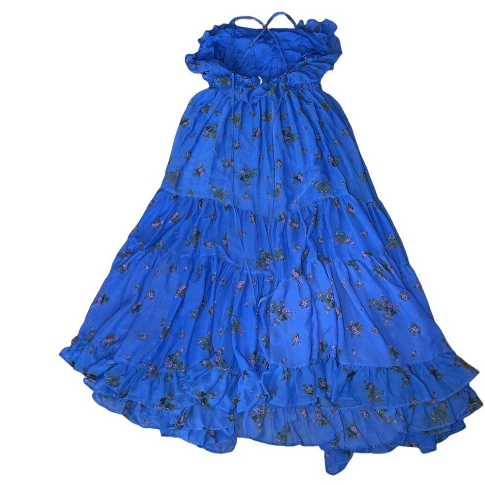 Free People Blue Cloud Nine Maxi Dress Size Small - Picture 6 of 7